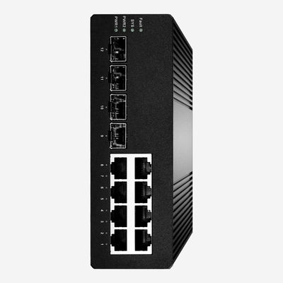 IP30 Industrial Gigabit Layer 2+ Managed Switches With 8 Ports And 4 SFP Fiber Ports