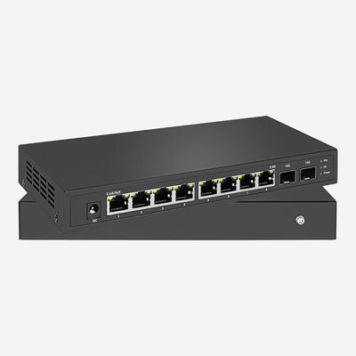 8-Port Unmanaged Switch with 80Gbps Switching Capacity and 2.5Gbps Data Transfer Rate