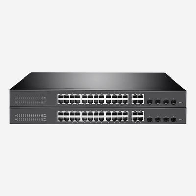 24 Port Gigabit Easy Smart Switch With 4 Combo Ports 4 SFP Fiber Ports