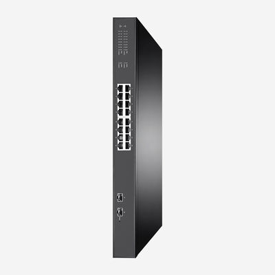 Layer 2 16 Port Smart Poe Switch With 2 Gigabit SFP Ports SR-SG2218FP