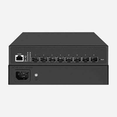 8 SFP + 10GB Ethernet Switch avec monture sur rack et 160Gbps de capacité de commutation pour des performances et une efficacité
