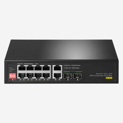 Commutateur stupide non géré avec 10 gigabits RJ45 et 2G SFP pour des solutions de réseau fluides