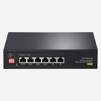 Capacité de commutation 12 Gbps Commutateur Ethernet non géré Gigabit doté de 6 ports RJ45