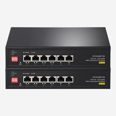 Commutateur DIP 6 ports Gigabit Commutateur non géré 12Gbps Capacité de commutation Idéal pour les besoins de recherche B2B